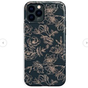VC Floral RoseGold Chrome Case |iPhone 12 Pro Max
